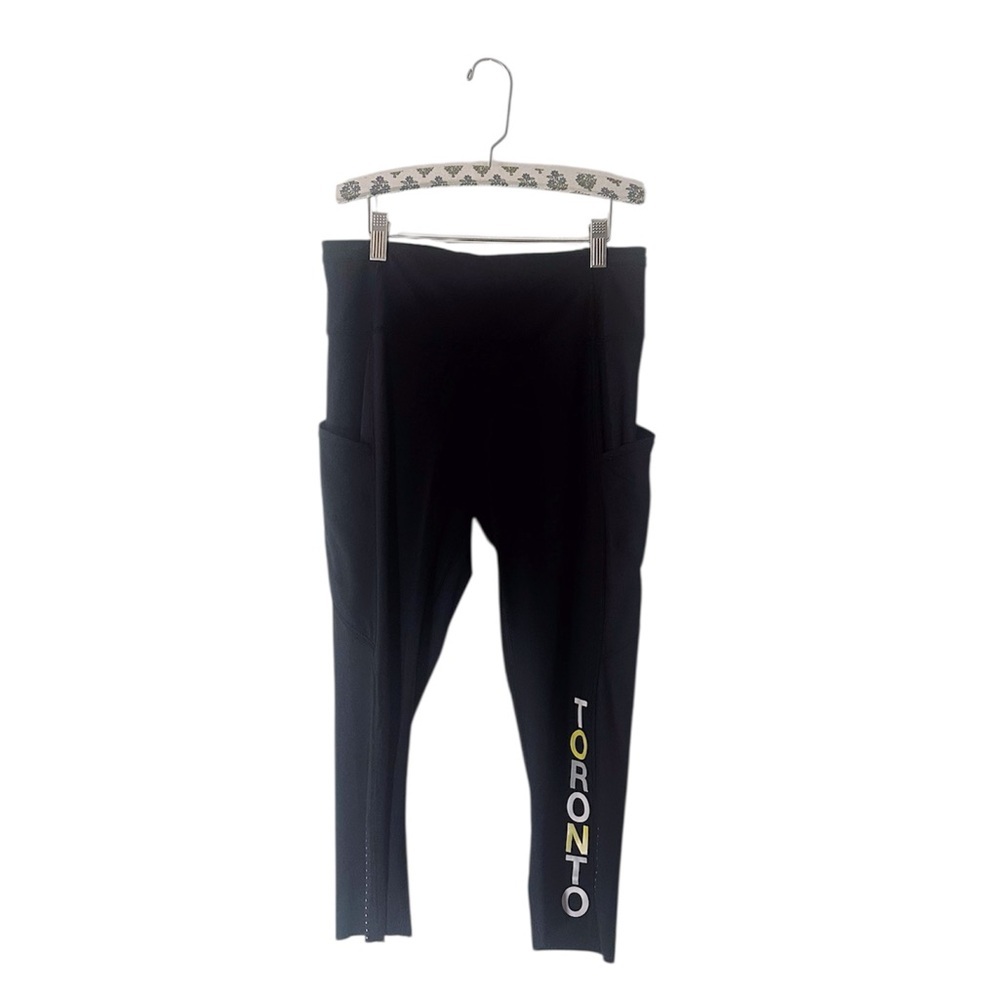 Lululemon Soulcycle Toronto Leggings 3/4 Length Black Workout